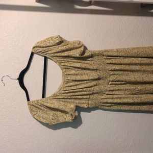 Yellow & White Floral Milkmaid Dress